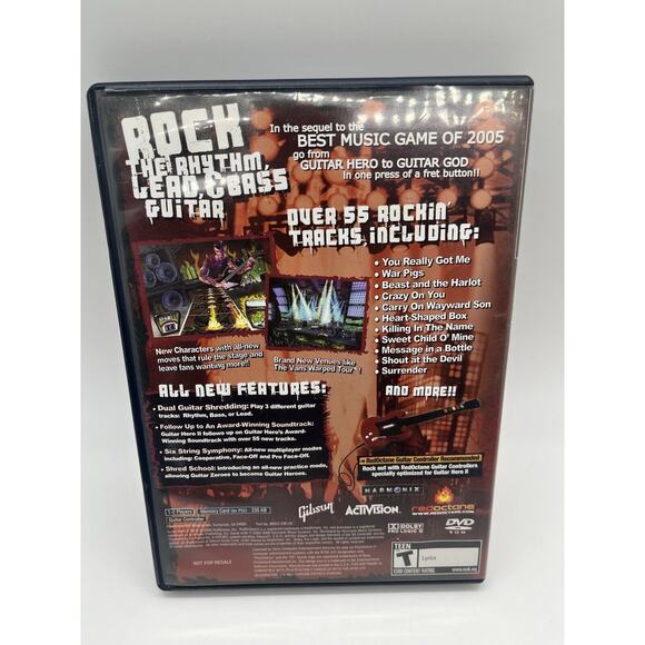 Guitar Hero II 2 (Sony Playstation 2 PS2, 2006) - Tested - Picture 3 of 5